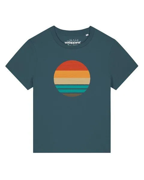 watapparel watapparel T-Shirt Frauen Retro Sunset Ocean, Stargazer, – Produktbild 1 von 2
