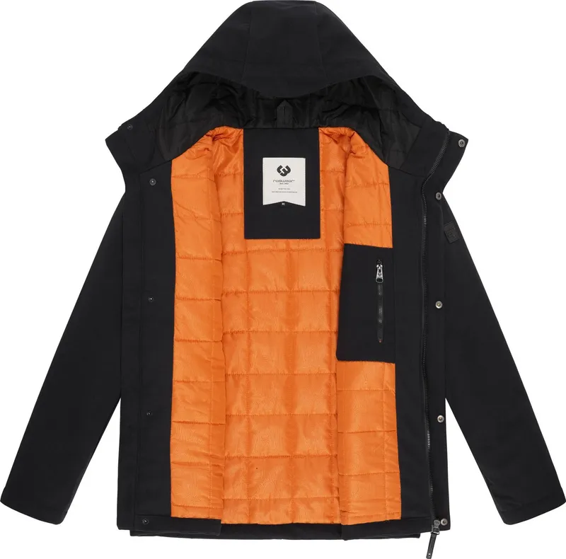 ragwear ragwear Winterjacke Mr Them stylische Herren Outdoorjacke mit großer Kapuze, Schwarz, – Produktbild 1 von 4