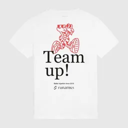 runamics runamics Team-Up T-Shirt, Biobaumwolle, unisex, weiß – Produktbild 1 von 1