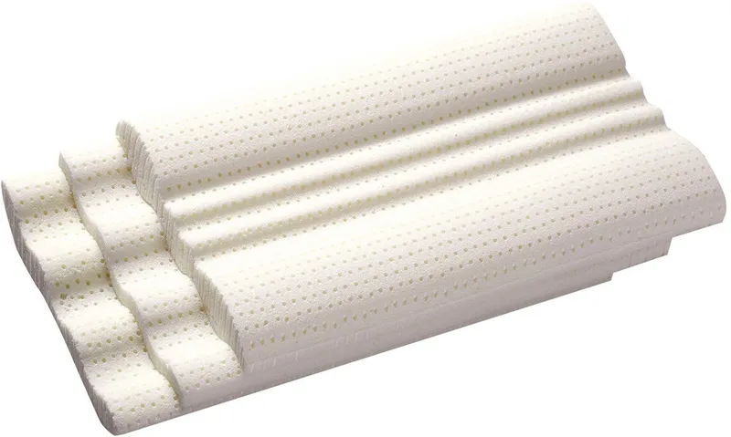 billerbeck Nackenstützkissen Cosisoft nature, Kissen 40x80cm, Füllung: Naturlatexkern, Bezug: 100% Baumwolle, Seitenschläfer, Bauchschläfer, Rückenschläfer, Das GOTS-Zertifiziertes Naturlatex-Nackenstützkissen, Gelb, – Produktbild 4 von 5