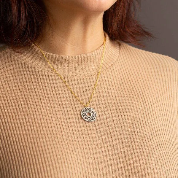 feinformart feinformart Kette mit Holzanhänger 'Spirit', Natur (beige), – Produktbild 3 von 5