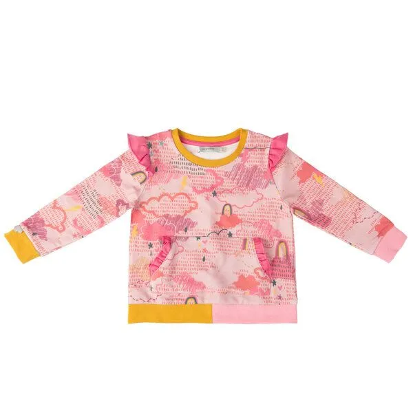 Marraine Kids Marraine Kids Sweatshirt mit Rüschen "Rainbow Star" – Produktbild 1 von 4