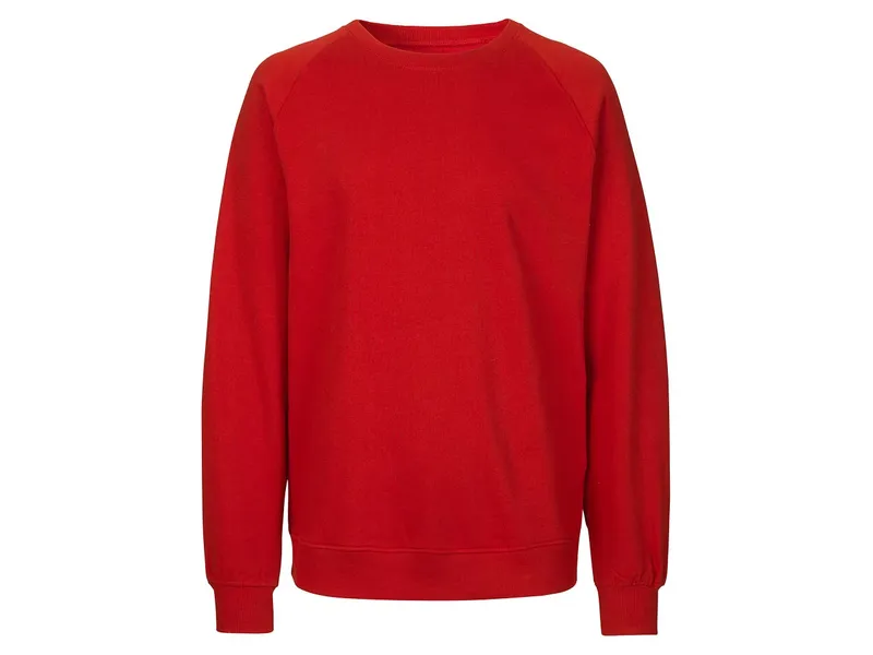 Neutral Neutral® Neutral Sweatshirt Pullover Sweater Pulli 100% GOTS Bio Baumwolle, Rot, – Produktbild 1 von 2