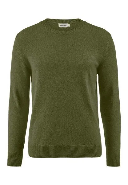 hessnatur hessnatur Strick Pullover Regular aus Bio-Merinowolle mit Bio-Baumwolle, Seetang, – Produktbild 3 von 4