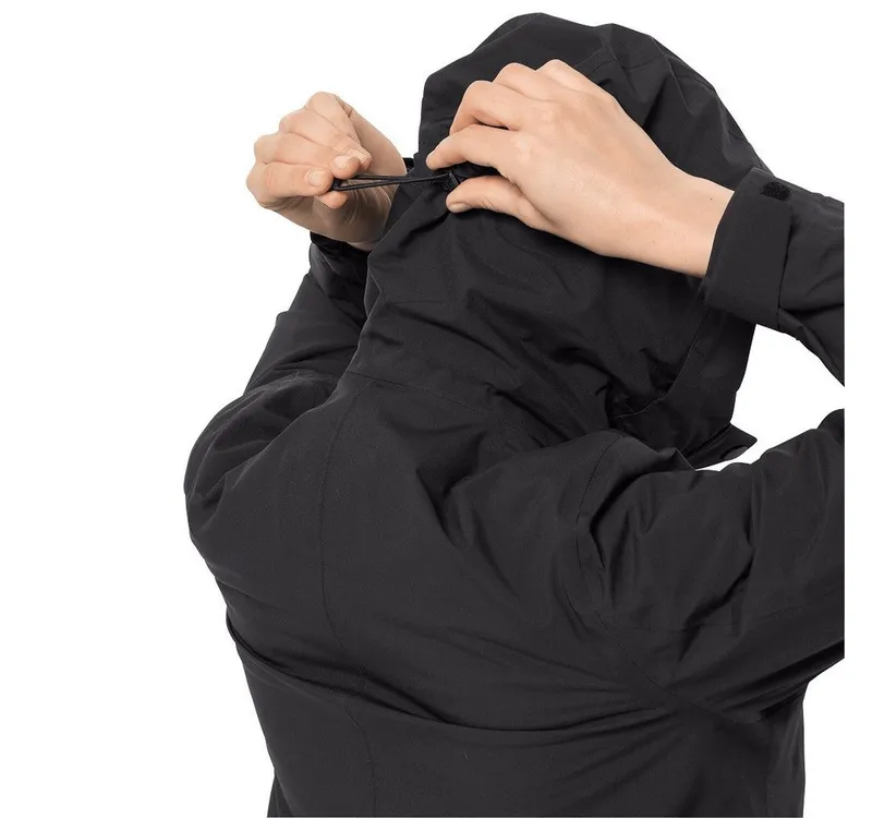 Jack Wolfskin Jack Wolfskin Wintermantel Silent Wisper Parka (wasser- und winddicht, PFC-frei) schwarz Damen, Schwarz, – Produktbild 5 von 6