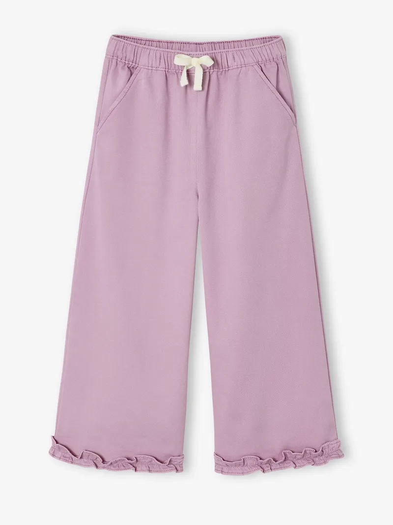 Vertbaudet 3/4-Hose aus Lyocell/Baumwolle Mädchen lila, Lila, – Produktbild 3 von 3