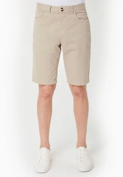 ORGANICATION ORGANICATION Regular-Fit Shorts aus Bio-Baumwolle, Feather beige, – Produktbild 2 von 4