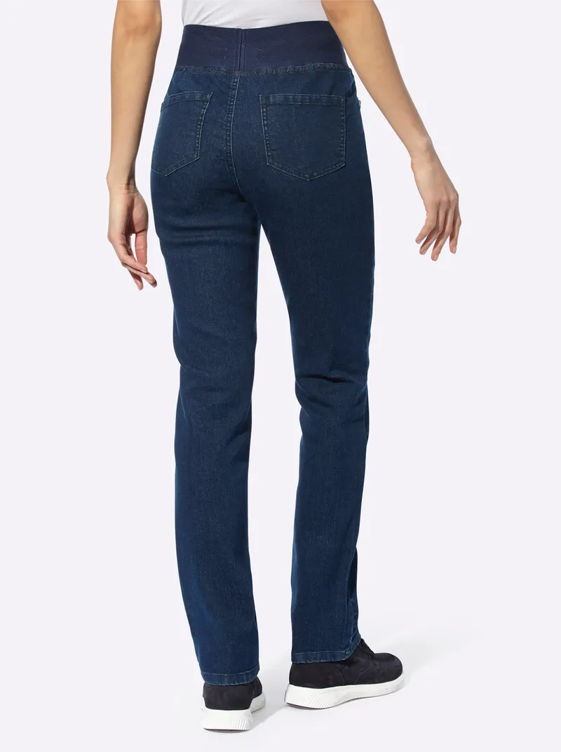 heine Schlupfjeans dark blue, Dark blue, – Produktbild 3 von 3