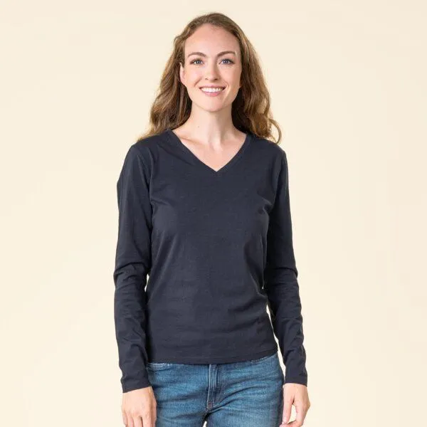 Living Crafts Living Crafts Langarm-Shirt - TARANA, Ink blue (blau), – Produktbild 1 von 4