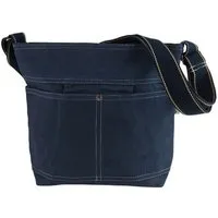 Domelo Domelo gewachste Canvas Umhängetasche. Damen wasserabweisende blaue Hobo Tasche – Produktbild 1 von 1
