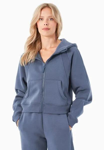 ORGANICATION ORGANICATION JODDY | Essentials Full Zip-Hoodie aus Bio-Baumwolle und recyceltem Polyester, Soft indigo, – Produktbild 1 von 4