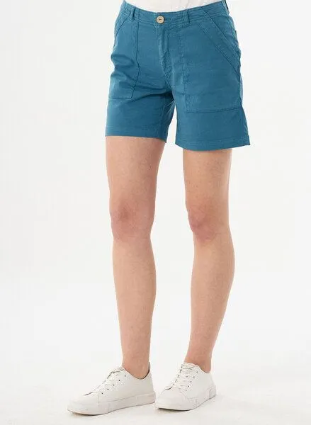 ORGANICATION ORGANICATION Shorts aus Bio-Baumwolle, Petrol blue, – Produktbild 1 von 3
