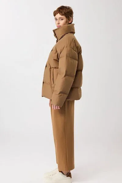 LangerChen LangerChen Gesteppte Jacke aus Eco Daune mit Stehkragen, Oak (braun), – Produktbild 4 von 4