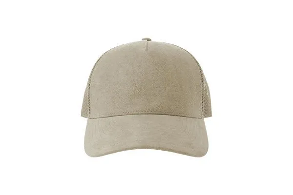 Atlantis Headwear Atlantis Headwear Damen / Herren Netz Cap kombiniert mit Wildlederoptik, Stone, – Produktbild 3 von 4