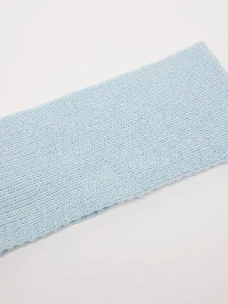 LANIUS LANIUS Stirnband aus Bio-Schurwolle und Bio-Baumwolle, Frozen blue melange, – Produktbild 2 von 4