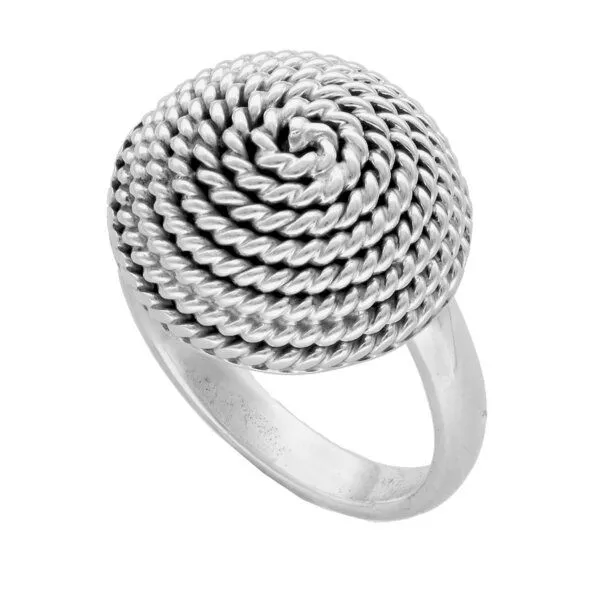 pakilia pakilia Silber Ring Kordel Fair-Trade und handmade – Produktbild 2 von 4