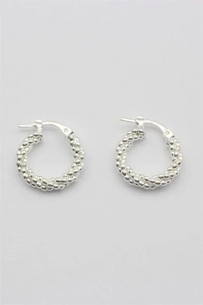 Jewelberry Jewelberry Kreole Twisted Dots, Silber, – Produktbild 2 von 2