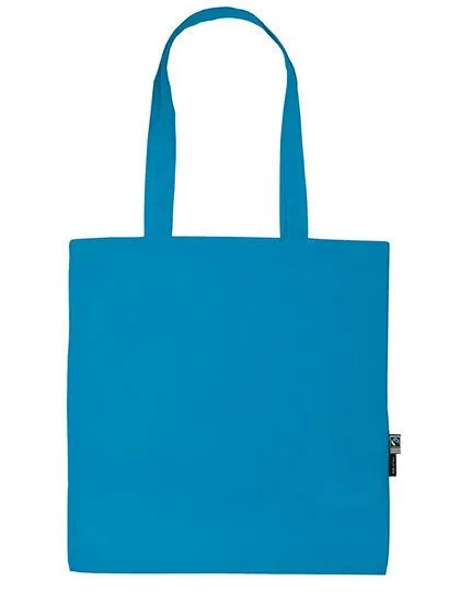 Neutral Neutral Baumwolltasche Einkaufstasche Shopper Lange Henkel 38 x 42 cm, Saphir blau, – Produktbild 2 von 3