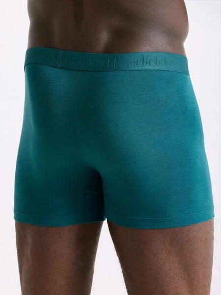 erlich textil erlich textil Casual Cotton Pants, enge Boxershorts aus Bio-Baumwolle, made in Europe, Petrolblau, – Produktbild 6 von 6