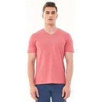 ORGANICATION ORGANICATION Basic T-Shirt aus Bio-Baumwolle mit V-Ausschnitt – Produktbild 1 von 1
