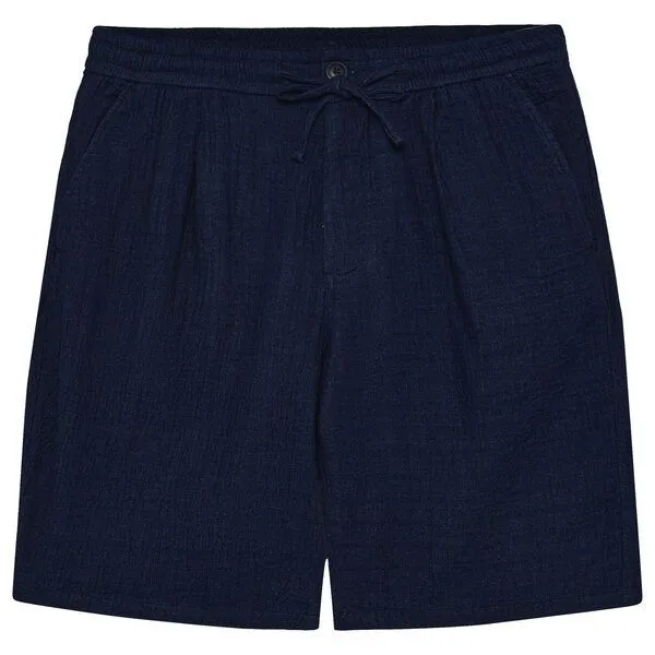 KnowledgeCotton Apparel KnowledgeCotton Apparel Shorts Dobby, Indigo, – Produktbild 1 von 4