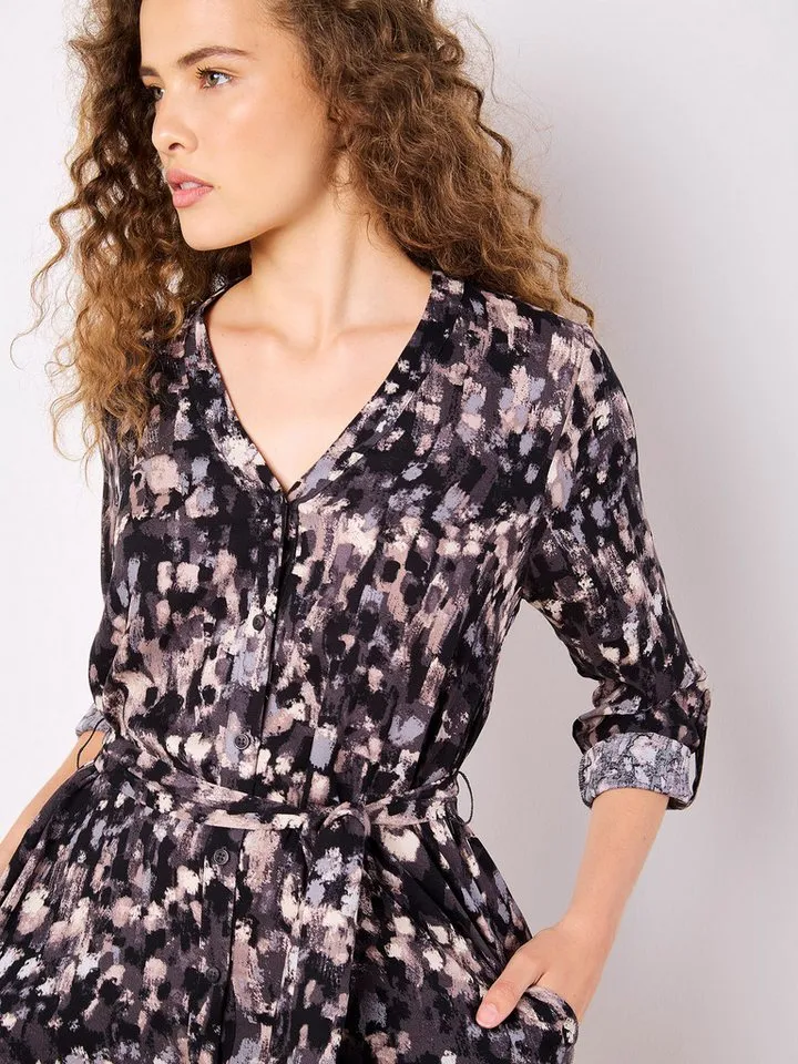 Apricot Apricot Minikleid Mini-Hemdkleid (2-tlg) mit Knopfleiste, Grau, – Produktbild 2 von 4