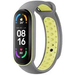 imoshion imoshion Pr2202 für Xiaomi Mi Band 5 / 6 - Grey & Lime – Produktbild 1 von 1