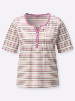 Witt Shirt ecru-altrosa-geringelt – Produktbild 1 von 1