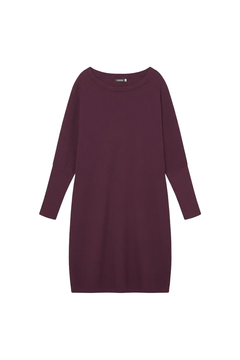 WiDDA WiDDA Damen vegan Kleid Santi Gestrickt Berry, Violett, – Produktbild 1 von 1