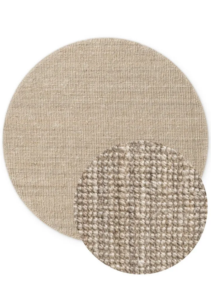HANSE Home Teppich Jaipur Juteteppich, als Läufer und in Rund, rund, Höhe: 10 mm, 100% Naturfaser, Wohnzimmer, Esszimmer, Schlafzimmer, Weiß, – Produktbild 6 von 6