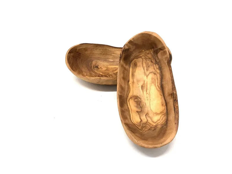 Olivenholz erleben Olivenholz erleben Schale Rustikal oval aus Olivenholz – Produktbild 8 von 8