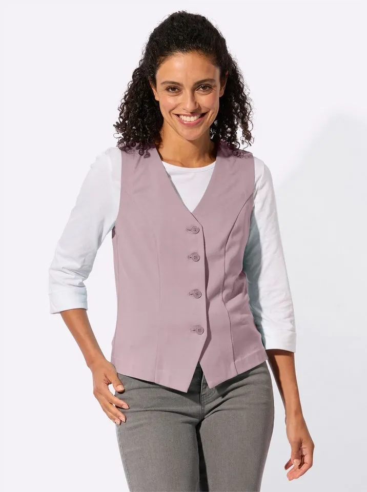Witt Witt Jerseyweste Jersey-Weste, Lila, – Produktbild 2 von 5