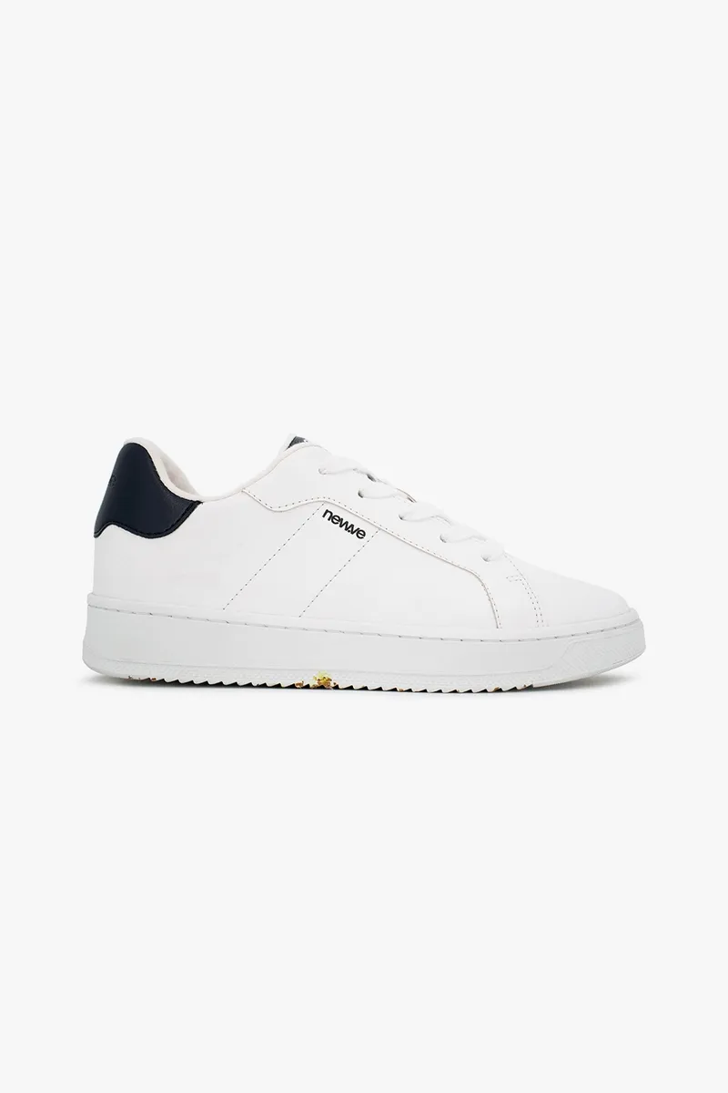 newve newve Herren vegan Sneaker Amazonia Glaciar Weiß, Extra dunkelblau, – Produktbild 1 von 2