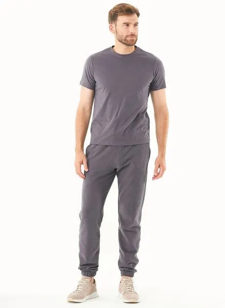 ORGANICATION ORGANICATION ESSENTIALS - PARSSA - Soft Touch Sweathose aus Bio-Baumwolle, Grau(shadow), – Produktbild 1 von 3