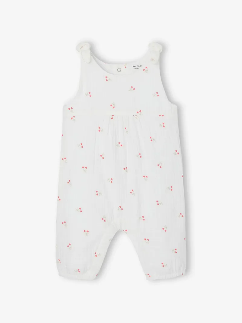 Vertbaudet Mädchen Baby Overall, Beige, – Produktbild 1 von 3