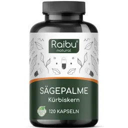 Raibu Organic & Raibu Natural | Natürliche Nahrungsergänzung Raibu Organic & Raibu Natural | Natürliche Nahrungsergänzung Saw Palmetto | 120 Kapseln – Produktbild 1 von 1