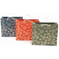 El Puente El Puente Geschenktaschen "Spirale", 3er-Set | Fair Trade & Handmade aus Indien – Produktbild 1 von 1