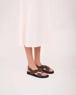 NAE NAE Damen vegan Sandalen Luna Braun – Produktbild 1 von 1