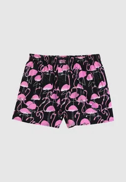 Lousy Livin Lousy Livin Weite Boxershorts FLAMINGO aus 100% Bio-Baumwolle (schwarz) – Produktbild 1 von 1