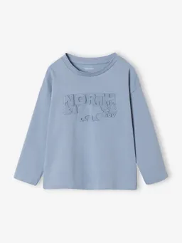 Vertbaudet Jungen Langarmshirt mit Bär helles – Produktbild 1 von 1