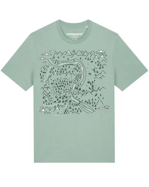 watapparel watapparel T-Shirt Unisex Landschaft, Aloe, – Produktbild 1 von 4