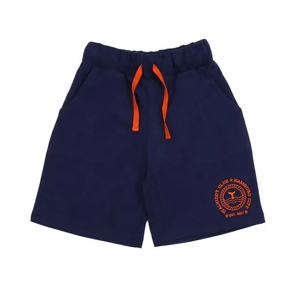 Walkiddy Walkiddy Kinder Shorts GOTS-zertifiziert aus Bio-Baumwolle dunkelblau „Blue Depths“, Blau, – Produktbild 1 von 3
