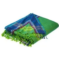 weltPartner weltPartner Baumwolltuch, Strandtuch, Sarong "Kikoi", Grün, – Produktbild 1 von 1