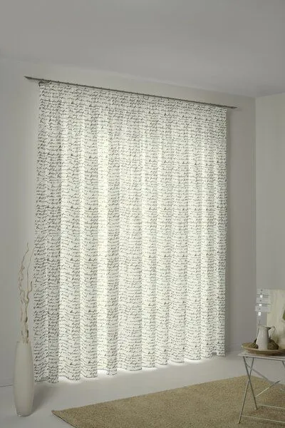 Nature by Adam Nature by Adam Vorhang aus Leinen & Bio-Baumwolle - Made in Germany - Scribble, Natur-schwarz, – Produktbild 8 von 8