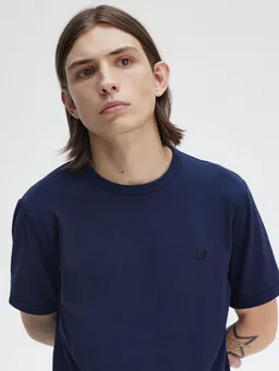 Fred Perry Fred Perry T-Shirt Ringer Tennis Blue - Größe XXL – Produktbild 1 von 1
