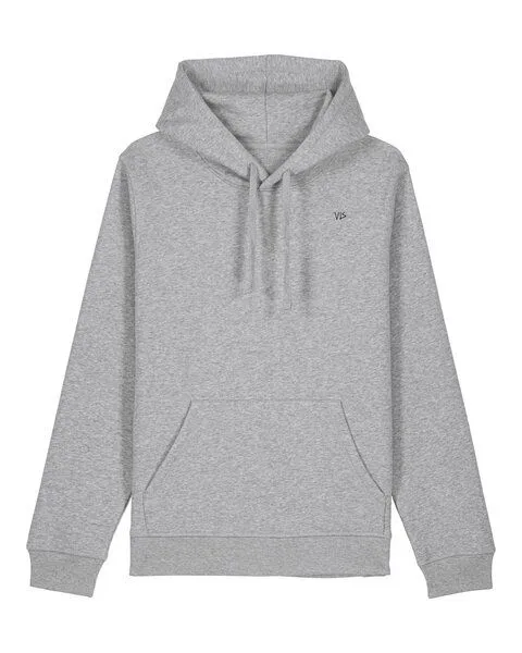 vis wear vis wear unisex Hoodie aus Bio-Baumwolle, Grau, – Produktbild 1 von 2
