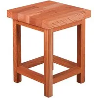 Hocker "MAX 3" B 30 x T 30 x H 40 cm, Plattenstärke 4 cm, Eiche geölt – Produktbild 1 von 1