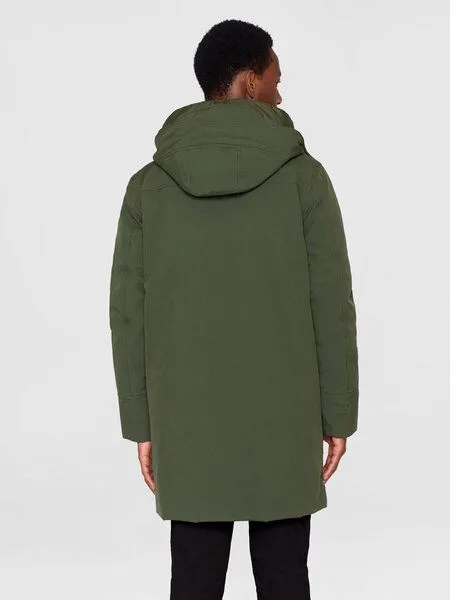KnowledgeCotton Apparel KnowledgeCotton Apparel Winterparka - Climate shell jacket, Dunkelgrün (forrest night), – Produktbild 3 von 4