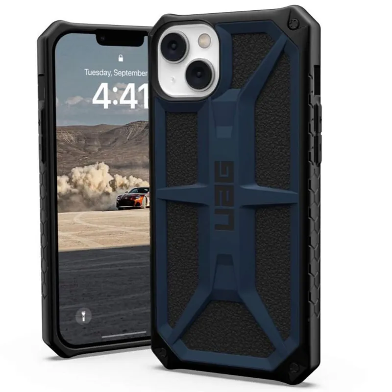 Urban Armor Gear Hülle für Apple iPhone 14 Plus, Urban Armor Gear, Monarch Kevlar, Marineblau – Produktbild 1 von 1