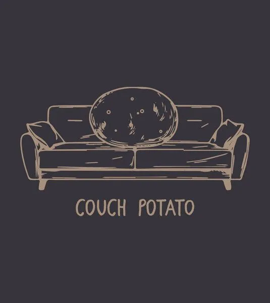 Gary Mash GARY MASH Shirt Couch Potato aus Biobaumwolle, Seeblau (blau), – Produktbild 4 von 4